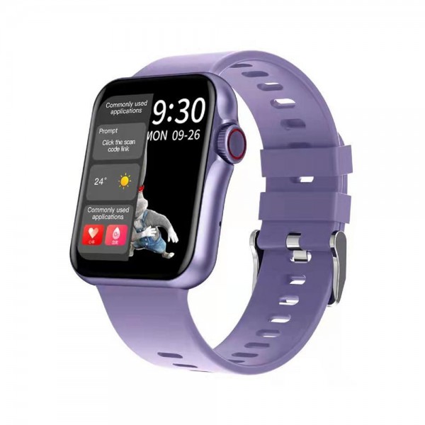 Montre Femme SMARTY Smartwatch Connectée Standing Silicone Violet - SW022M